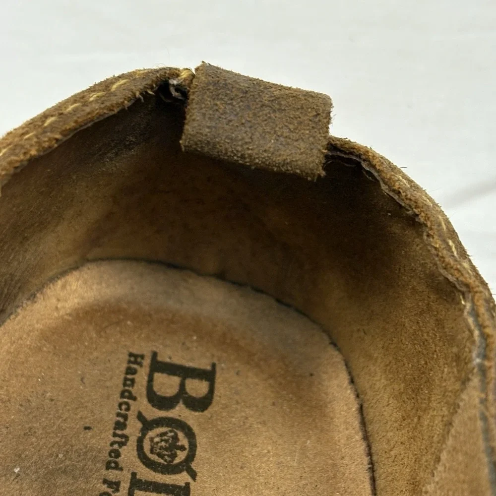 Born 8.5 Bryson Brown Distressed Suede Slip-On Casual Shoes Mens 8.5M EUC